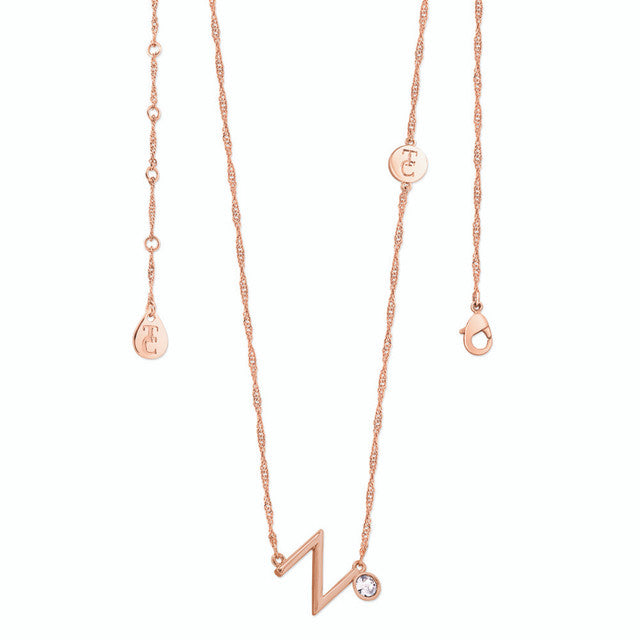 Tipperary Crystal Letter "N" Pendant - Rose Gold | 141759