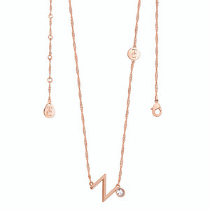 Tipperary Crystal Letter "N" Pendant - Rose Gold | 141759