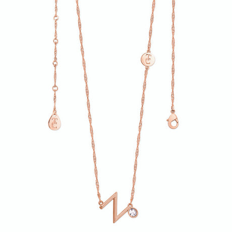 Tipperary Crystal Letter "N" Pendant - Rose Gold | 141759