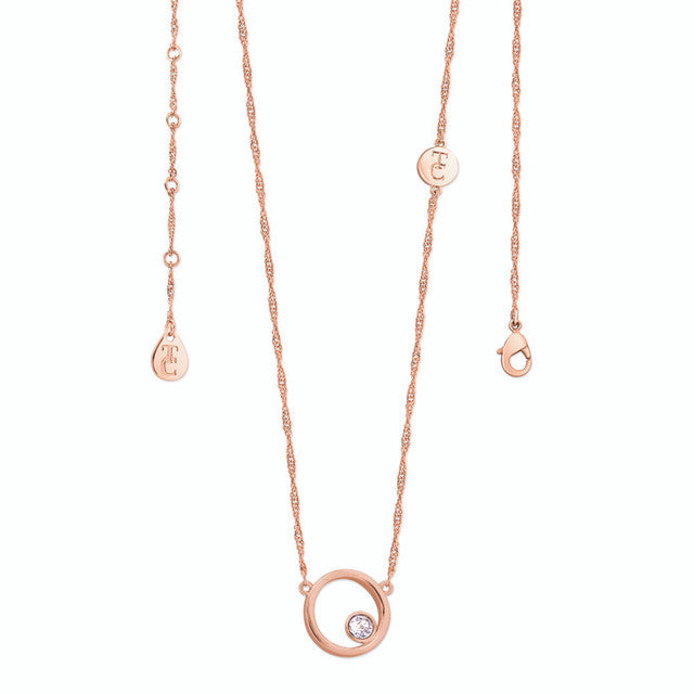 Tipperary Crystal Letter "O" Pendant - Rose Gold | 141766