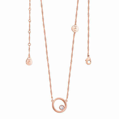 Tipperary Crystal Letter "O" Pendant - Rose Gold | 141766