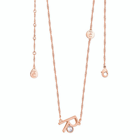 Tipperary Crystal Letter "R" Pendant - Rose Gold | 141780