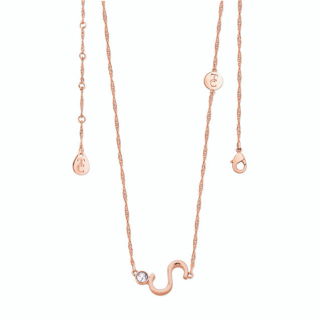 Tipperary Crystal Letter "S" Pendant - Rose Gold | 141797