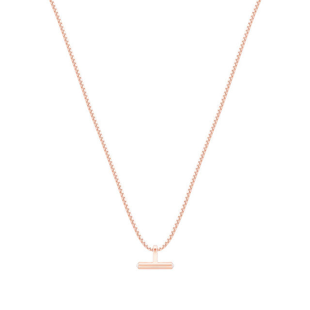 Tipperary Crystal T-Bar Pendant - Rose Gold | 152632