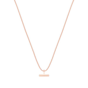 Tipperary Crystal T-Bar Pendant - Rose Gold | 152632