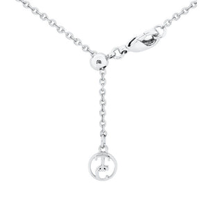 Tipperary Crystal CZ Set Circle and Bar Pendant - Silver | 152663