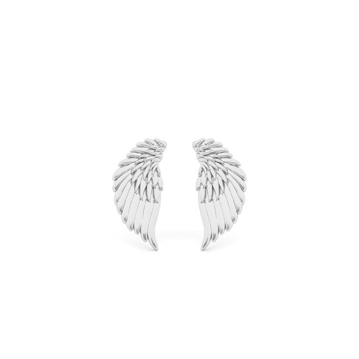 Tipperary Crystal Angel Wings Stud Earrings - Silver | 167629