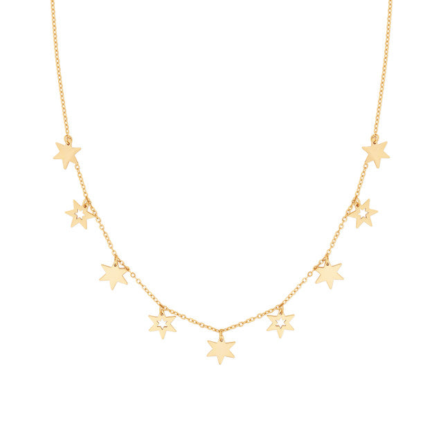 Tipperary Crystal Nine Star Necklace - Gold | 167841