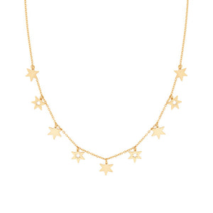 Tipperary Crystal Nine Star Necklace - Gold | 167841