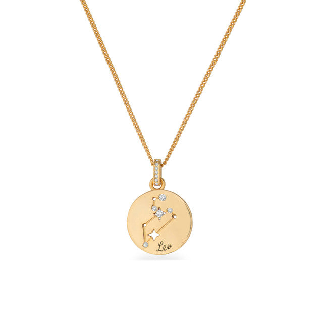 Tipperary Crystal Zodiac Gold Pendant - Leo | 169623