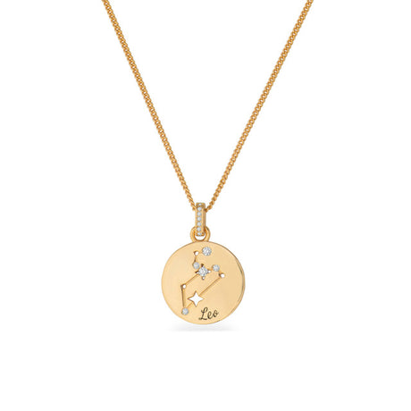 Tipperary Crystal Zodiac Gold Pendant - Leo | 169623