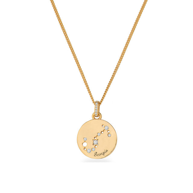 Tipperary Crystal Zodiac Gold Pendant - Scorpio | 169654