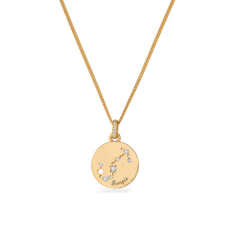 Tipperary Crystal Zodiac Gold Pendant - Scorpio | 169654