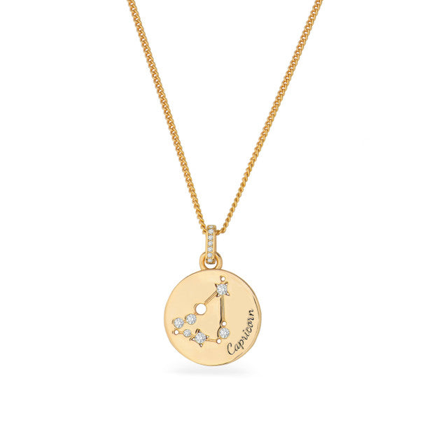 Tipperary Crystal Zodiac Gold Pendant - Capricorn | 169678