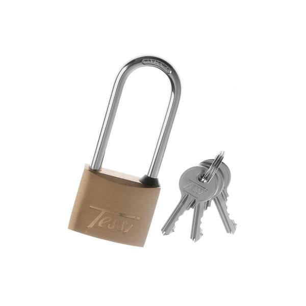 Tessi 30mm Long Shackle Solid Brass Padlock | TE30L