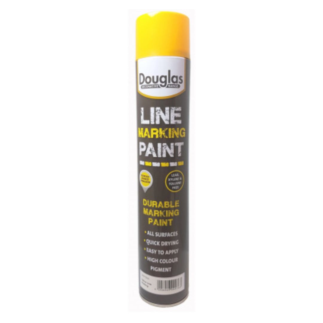 Douglas Line Marking Spray Paint 750ml - Yellow | DS0750A