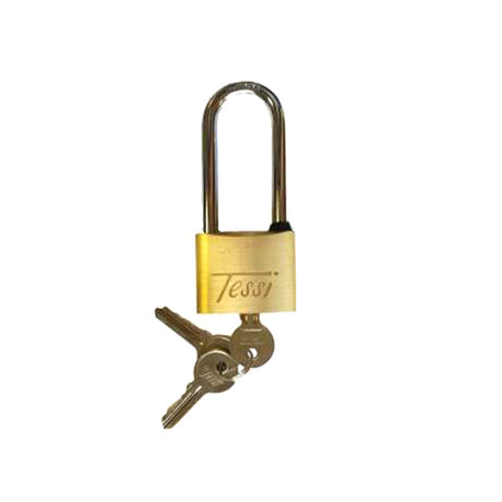 Tessi 50mm Long Shackle Solid Brass Padlock | TE50L