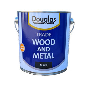 Douglas Trade Wood and Metal Paint 2.5Litre - Black | DPOT2500B