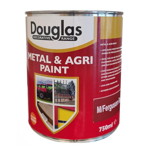 Douglas Metal and Agri Paint 750ml - Massey Ferguson Red | DPAG1000MR