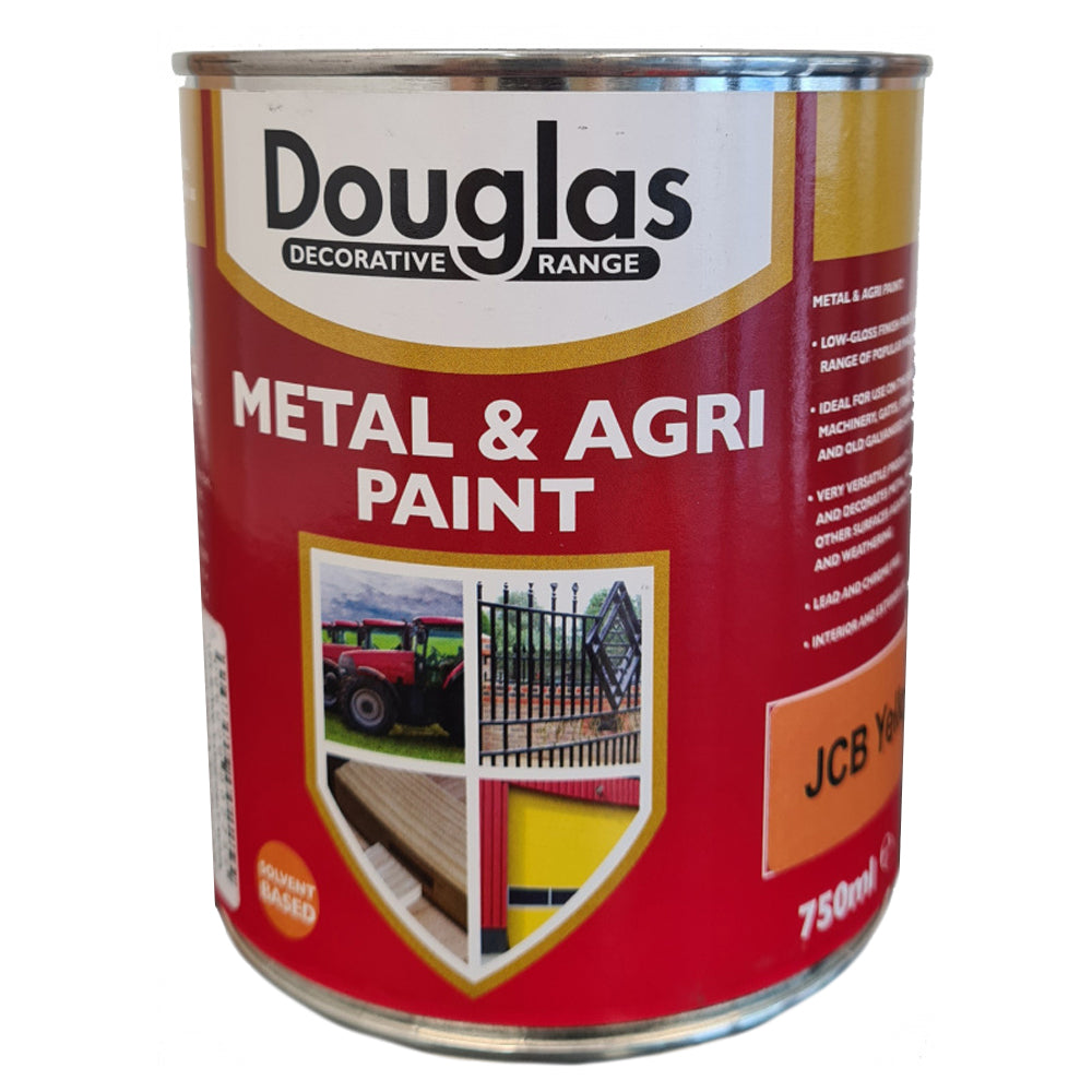 Douglas Metal and Agri Paint 750ml - JCB Yellow | DPAG1000JY