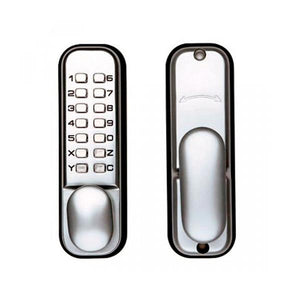 Tessi Digital Push Button Door Lock - Satin | TKPBL1000S