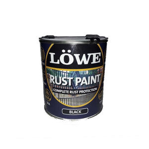 Lowe 1 Litre Rust and Metal Paint - Black | LRBL0150