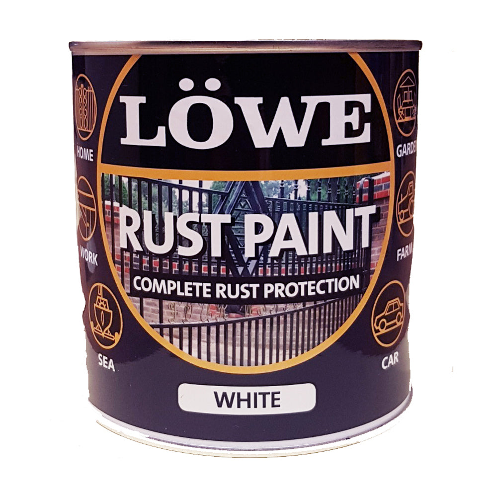 Lowe 2.5 Litre Rust and Metal Paint - White | LRW0300