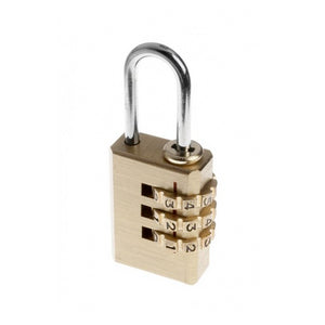 Tessi 20mm Brass Combination Padlock | TECOM20