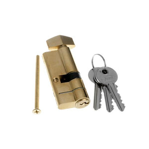 Tessi Snap Safe Door Cyclinder Thumb Turn 40 / 30 - Brass | TKD7