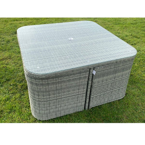 Capri 4 + 4 Seater Rattan Cube Garden Furniture Set | 241358
