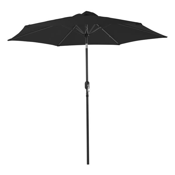 Euroactive Crank and Tilt Aluminium Parasol 2.7 Metre - Grey