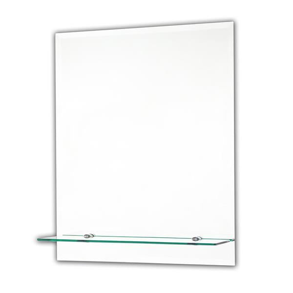 Tema Ensuite Bevelled Mirror with Shelf Rectangle 50cm x 40cm | TEM5040RS