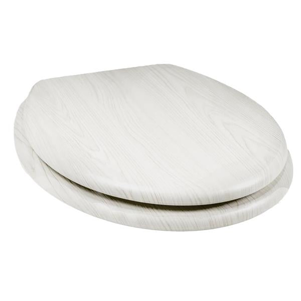 Tema Woodland Inspired Toilet Seat - White Woodgrain | TWSWHT