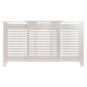 Tema Contempory Adjustable Radiator Cabinet Cover - White - Large | RCDCAD03W