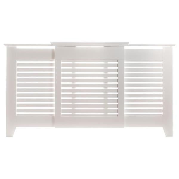 Tema Contempory Adjustable Radiator Cabinet Cover - White - Large | RCDCAD03W