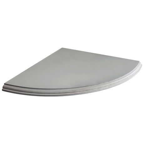 Tema Corner Shelf 400mm X 400mm X 15mm - Grey | TSC400G