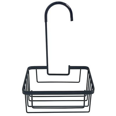 Tema Single Hook Wire Basket Caddy for Shower - Black | TWWHSCB