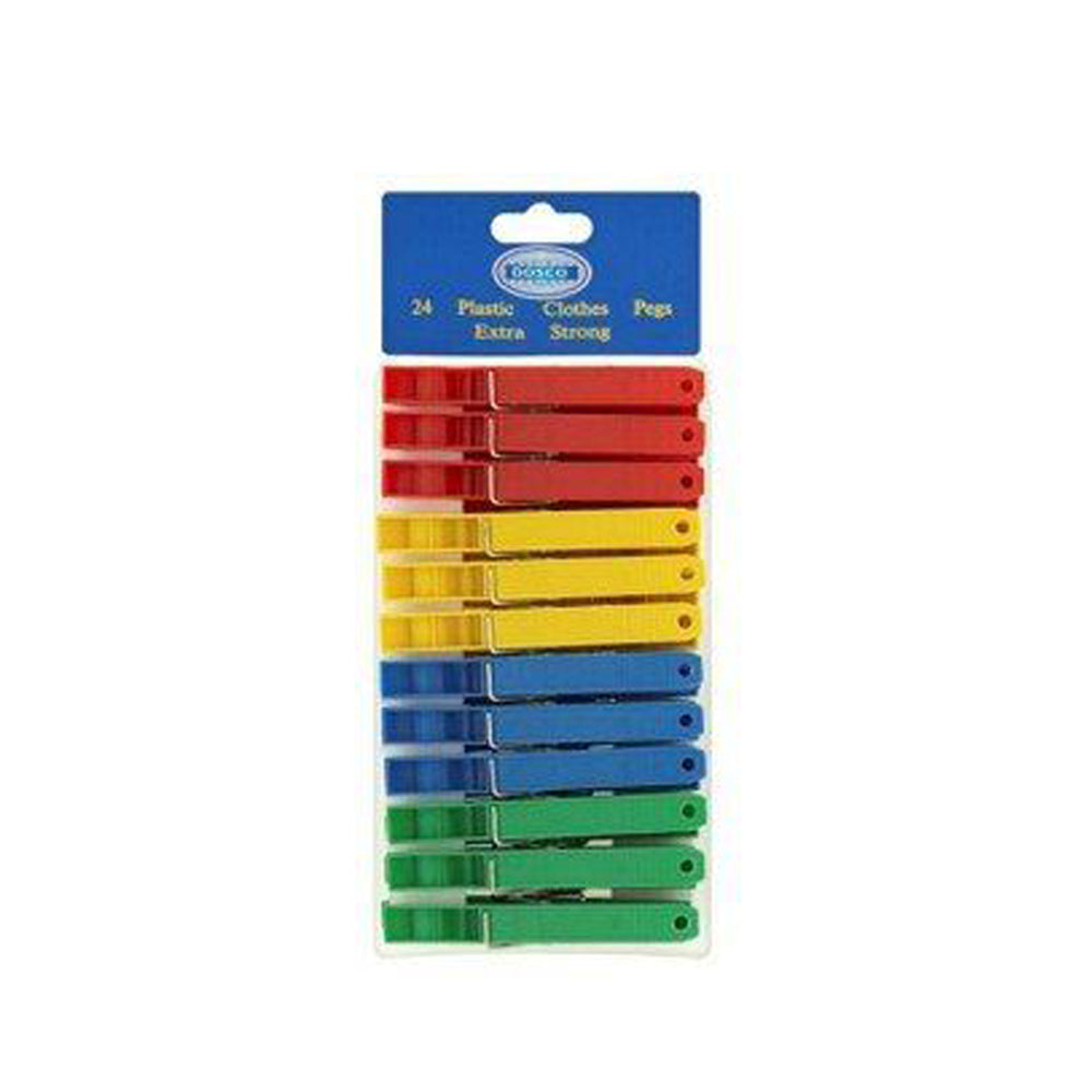 Dosco 24 Pack Plastic Clothes Pegs | 55101