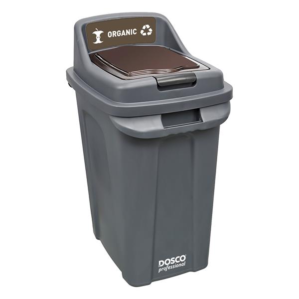Dosco Recycling Bin 70 Litre - Black / Brown - Compost | 55374