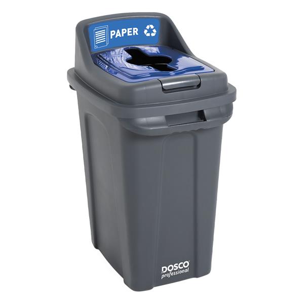 Dosco Recycling Bin 70 Litre - Black / Blue - Paper | 55375
