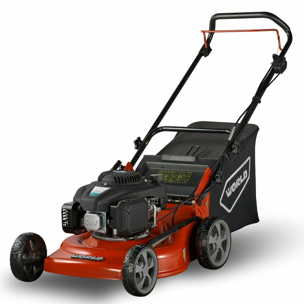 World Push Lawnmower 46cm / 18" 166cc 3 in 1 with Mulch | WYS182-LC1P65FE-2-A00