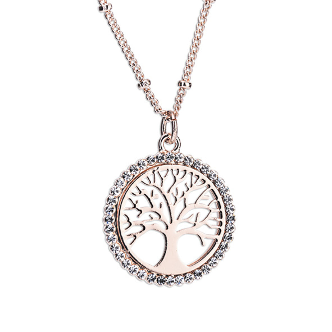 Newgrange Living Tree of Life Pendant - Rose Gold | 600007