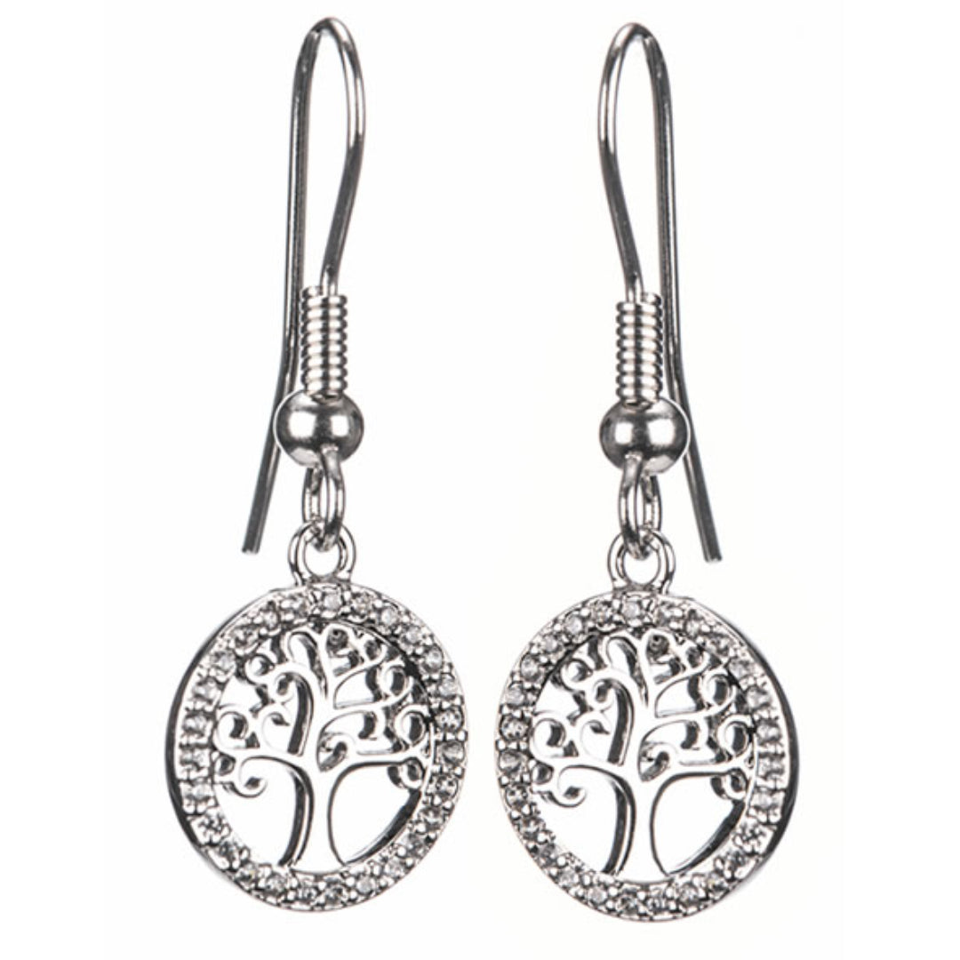 Newgrange Living Tree of Life Earrings - Silver | 600059