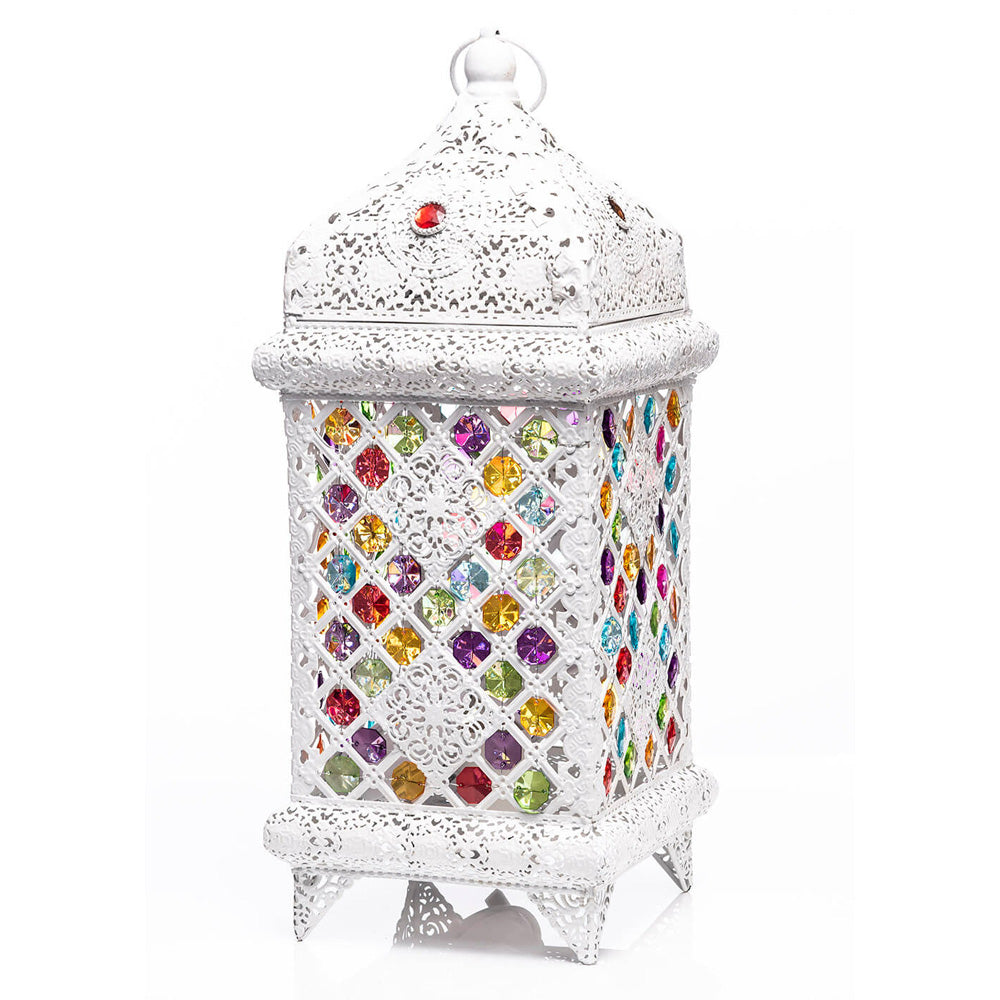 Newgrange Living Moroccan Table Lamp - White - Medium | FM108