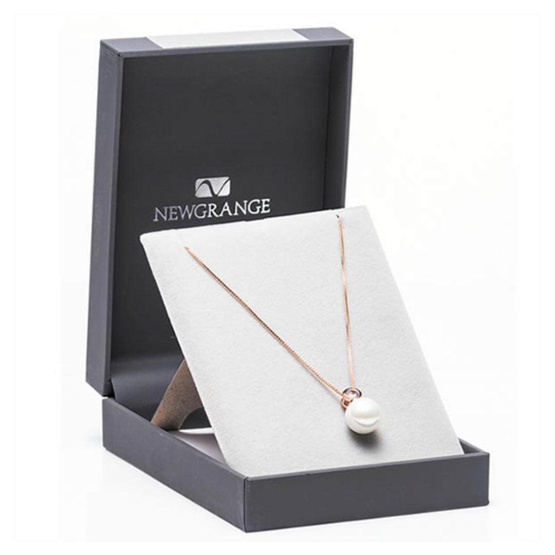 Newgrange Living Mother of Pearl Pendant - Rose Gold | 600098