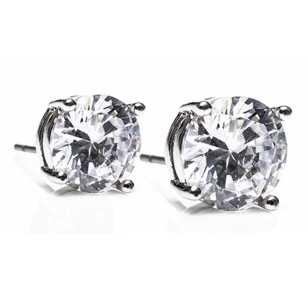 Newgrange Living Large Stone Earrings - Silver | 600301