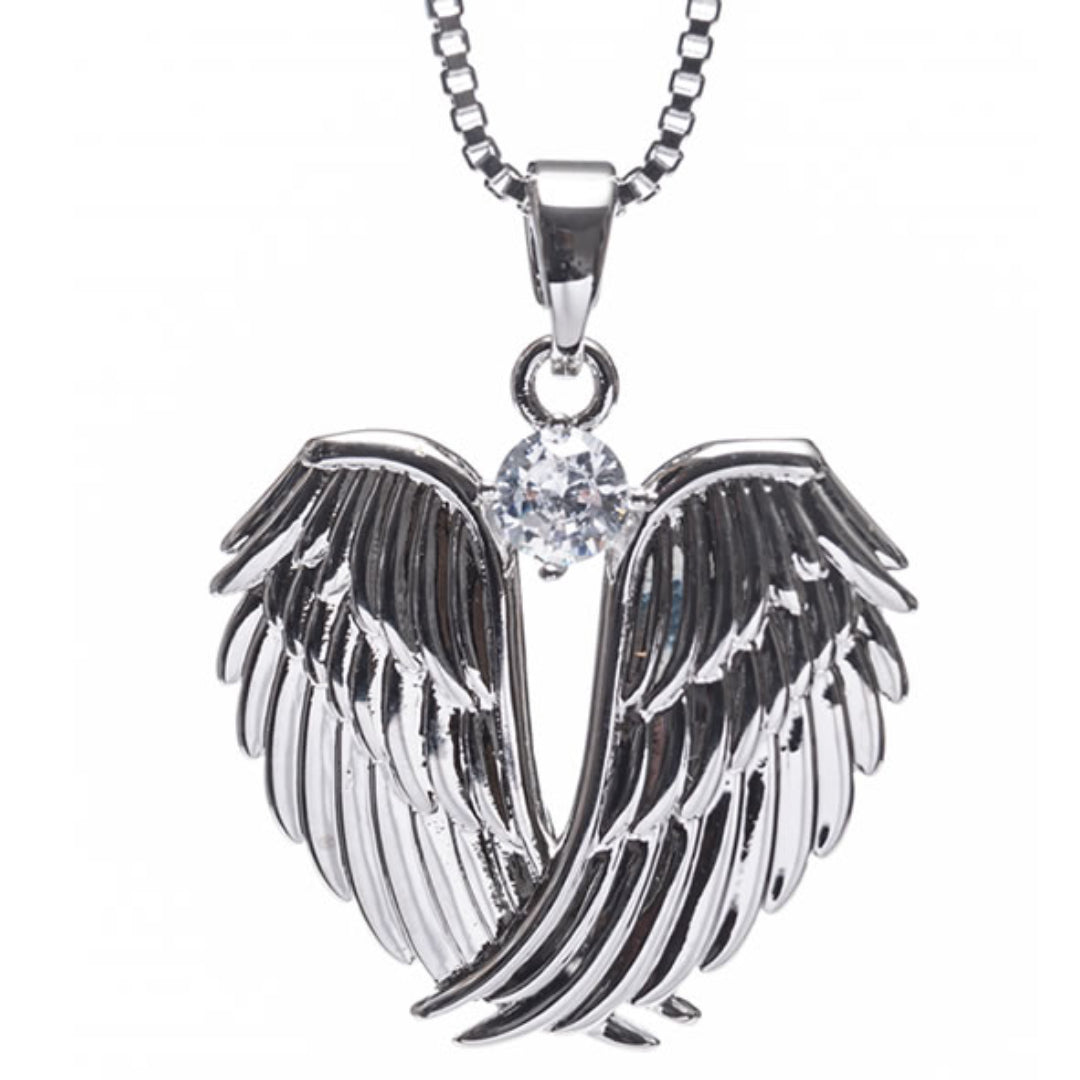 Newgrange Living Angel Wings Pendant - Silver | 600080