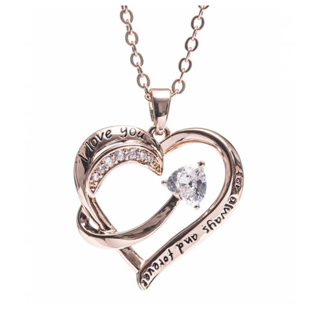 Newgrange Living Heart with Arrow Diamond Pendant - Rose Gold | 600081