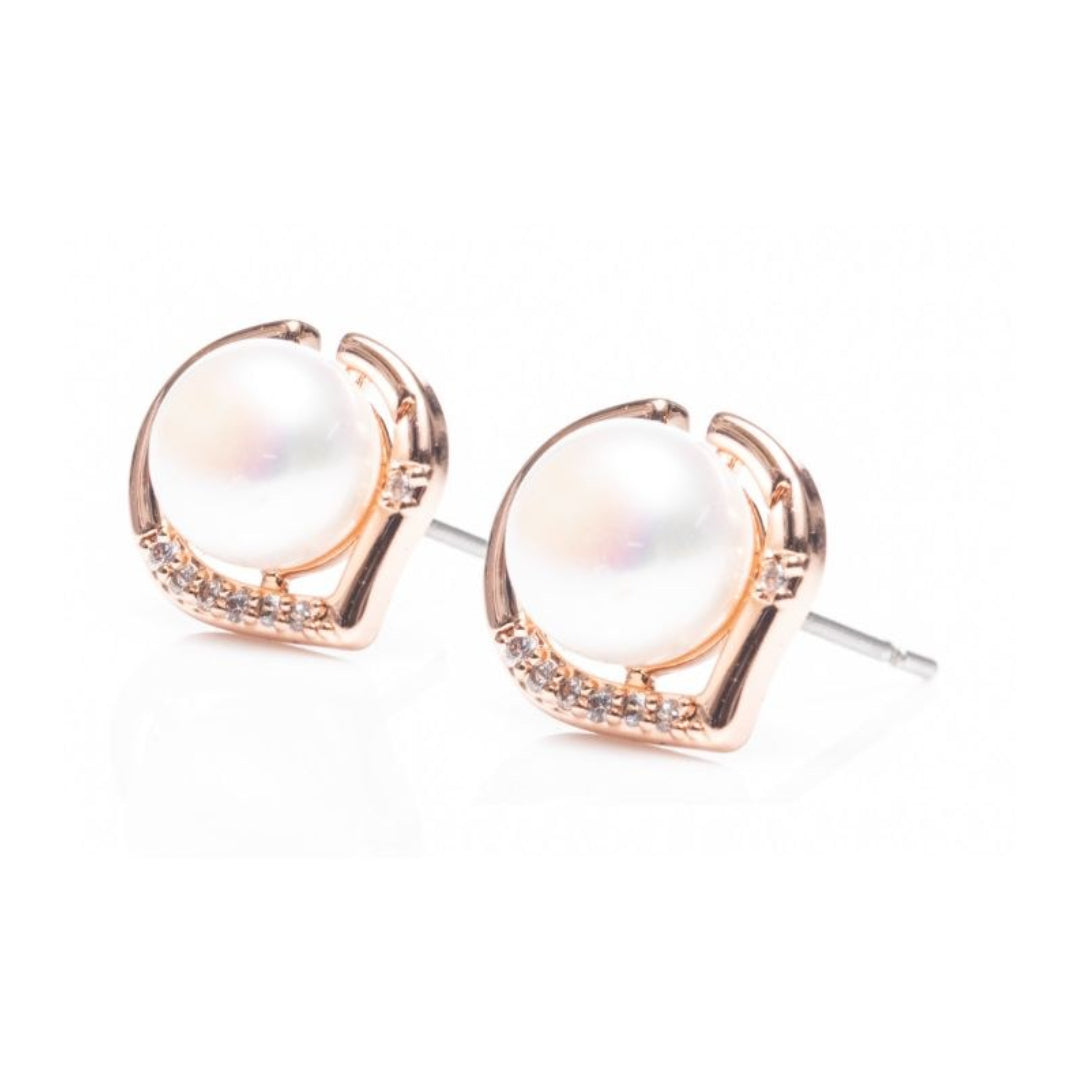 Newgrange Living Mother of Pearl Earrings - Rose Gold | 600304