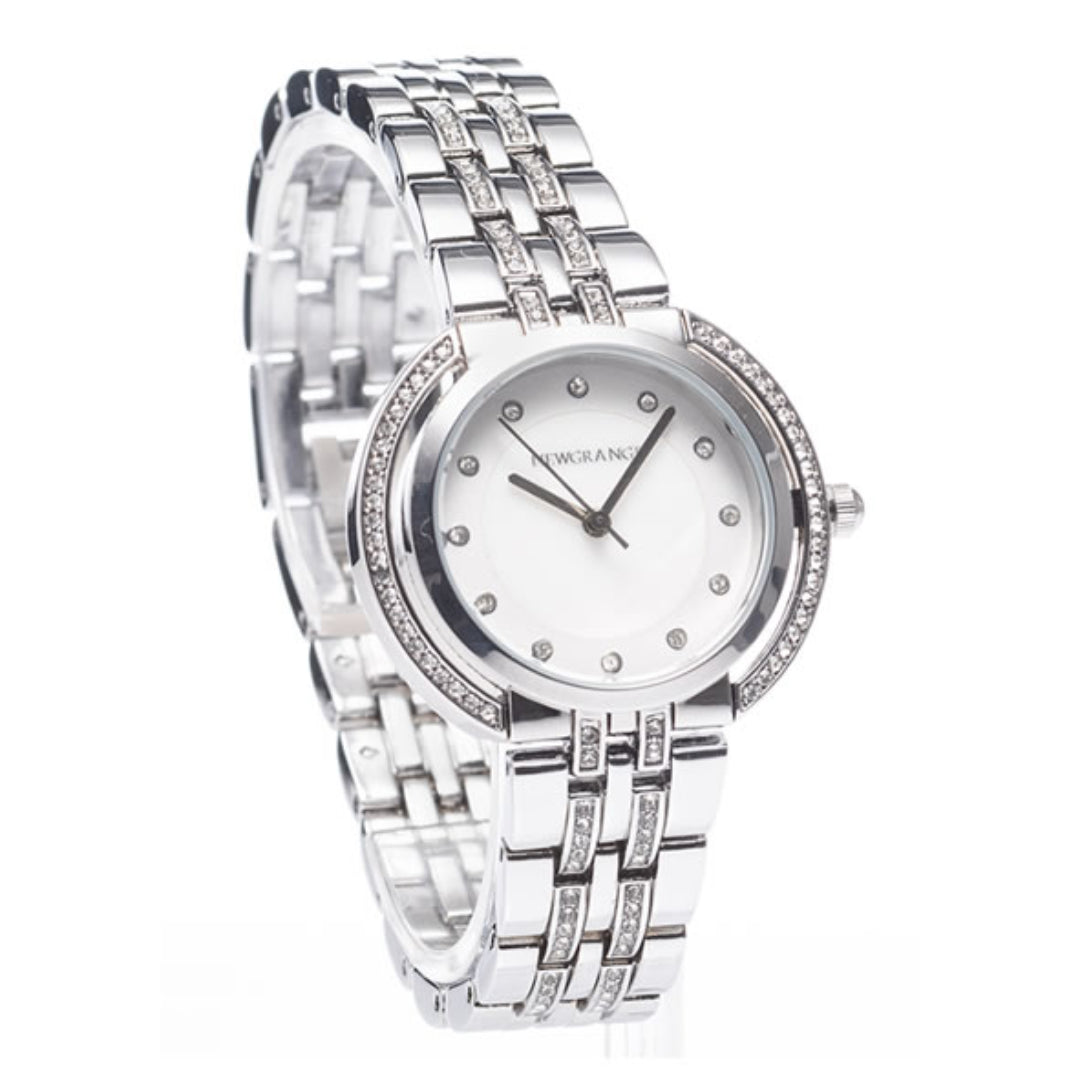 Newgrange Living Diamond Bezel/Numera Watch - Silver | 600106